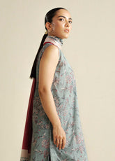 Coco Prints By Zara Shahjahan Printed Cambric 3 Piece Unstitched Suit CZS25PD4 D-8A DAISY